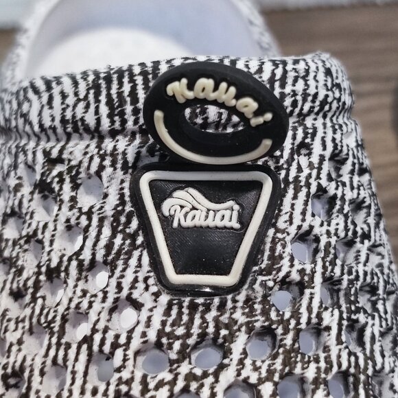 Kavai rubber clogs women's size EU 40 US 10 white and salt 7 pepper lightweight - Picture 6 of 10